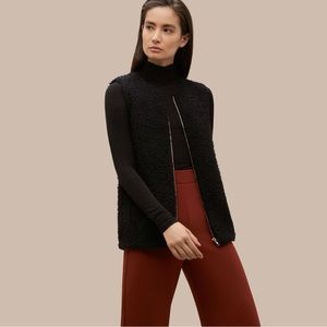 Aritzia Wilfred shearling Chatou vest, size M